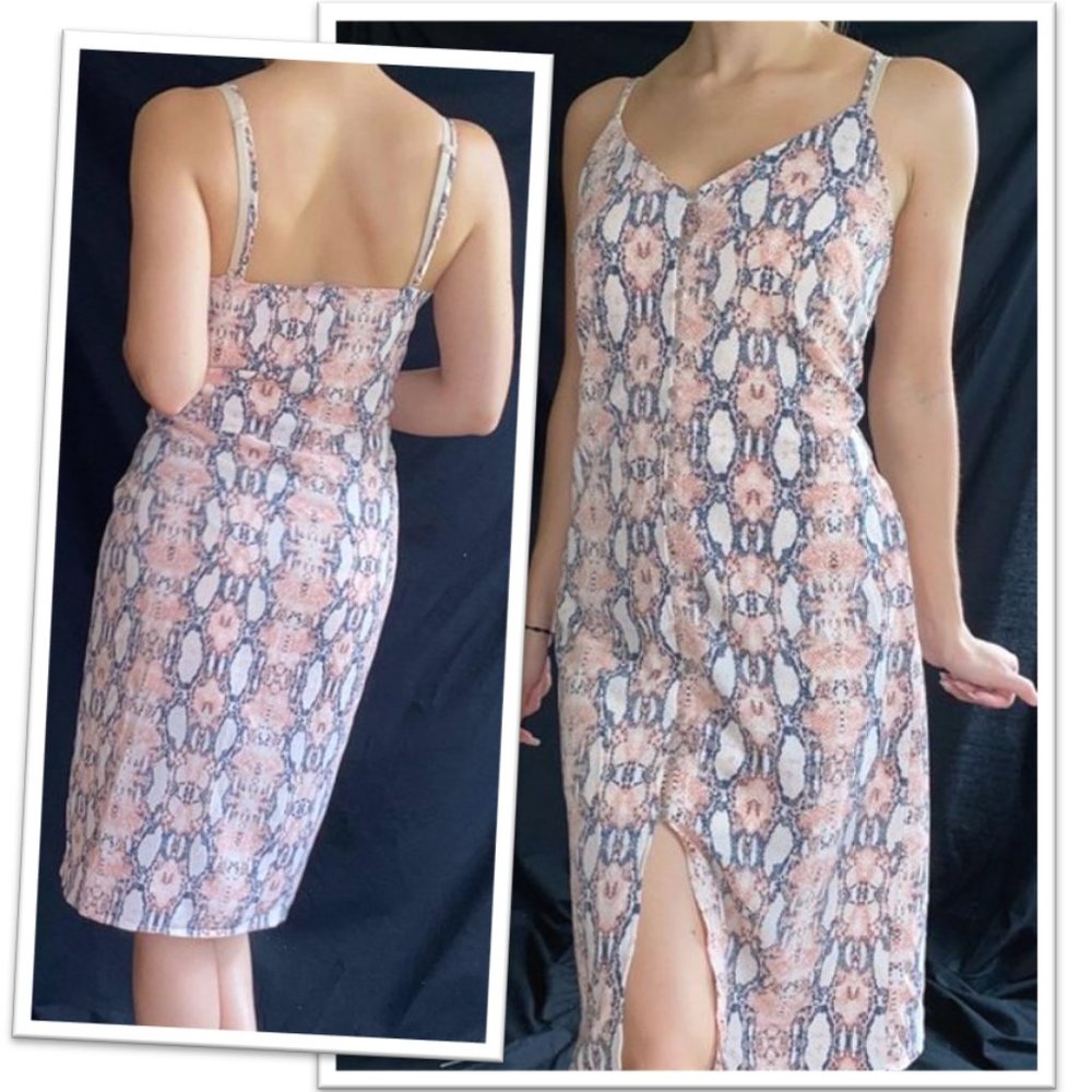 ONE CLOTHING Snake Skin Cami Dress NWT! - Pink/Nude Size S